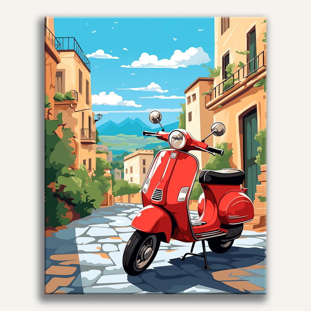Vintage Scooter Äventyr