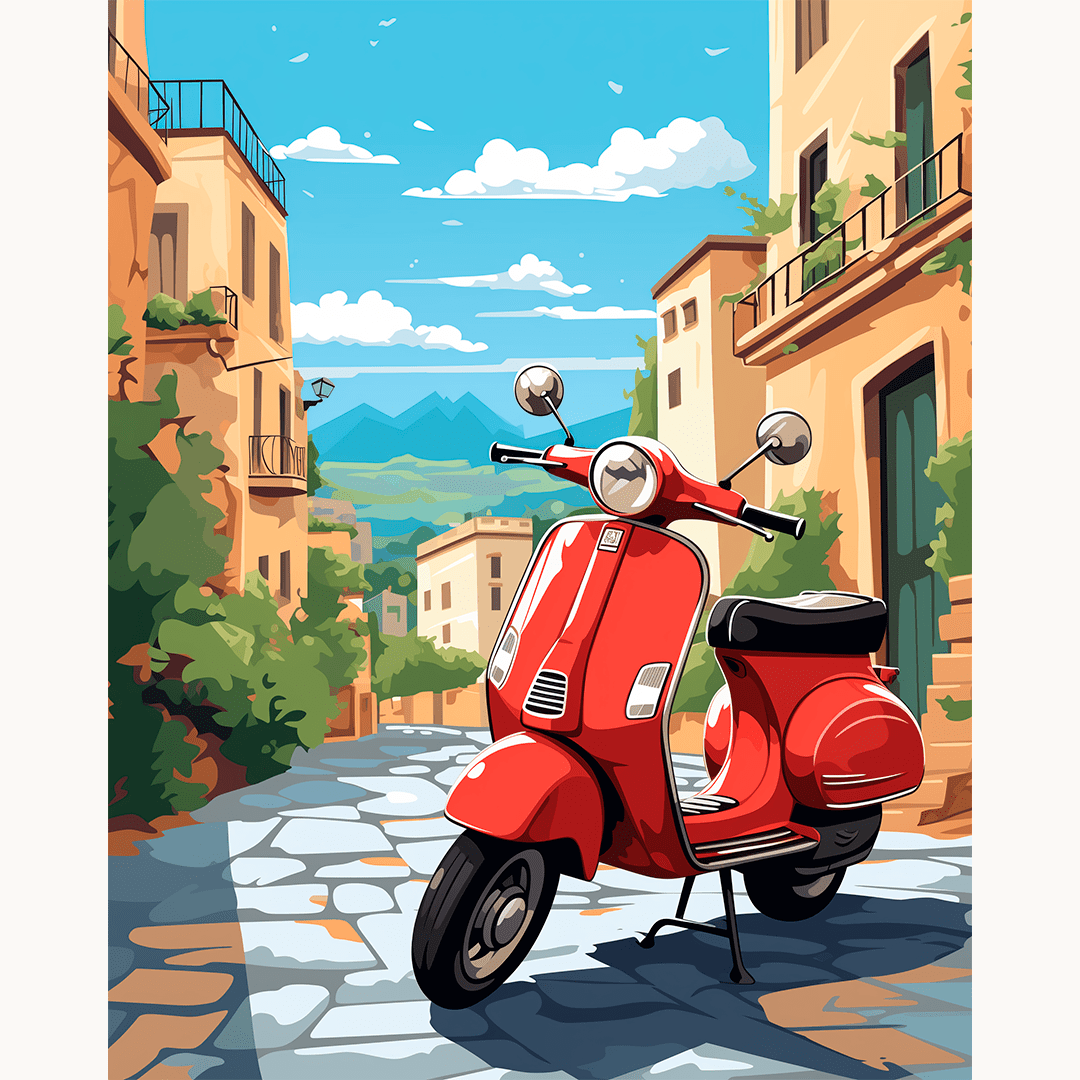 Vintage Scooter Äventyr